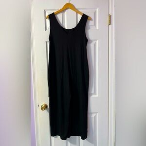 Black knit reversible jumpsuit